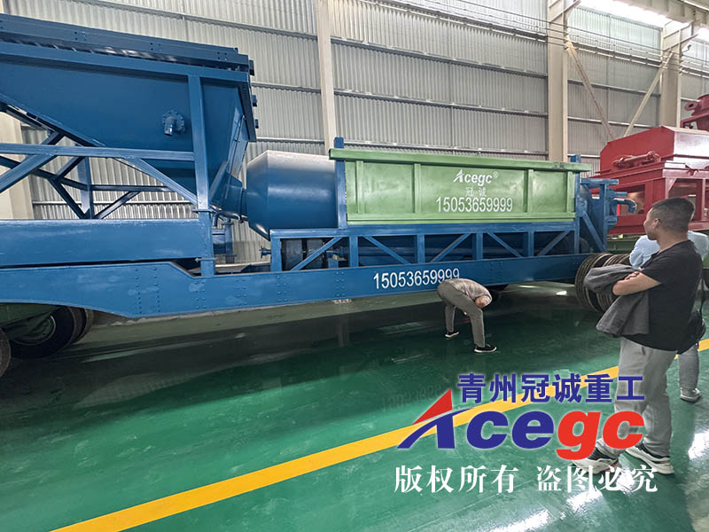 新疆客戶實地考察滾筒篩洗砂機